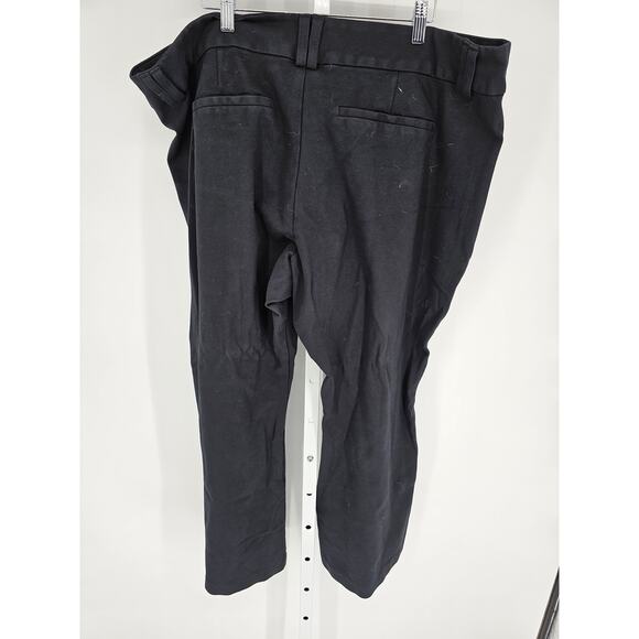 Studio by Torrid Womens Sz 26R Straight Leg Flat Front Dress Pants Solid Black - Picture 4 of 4